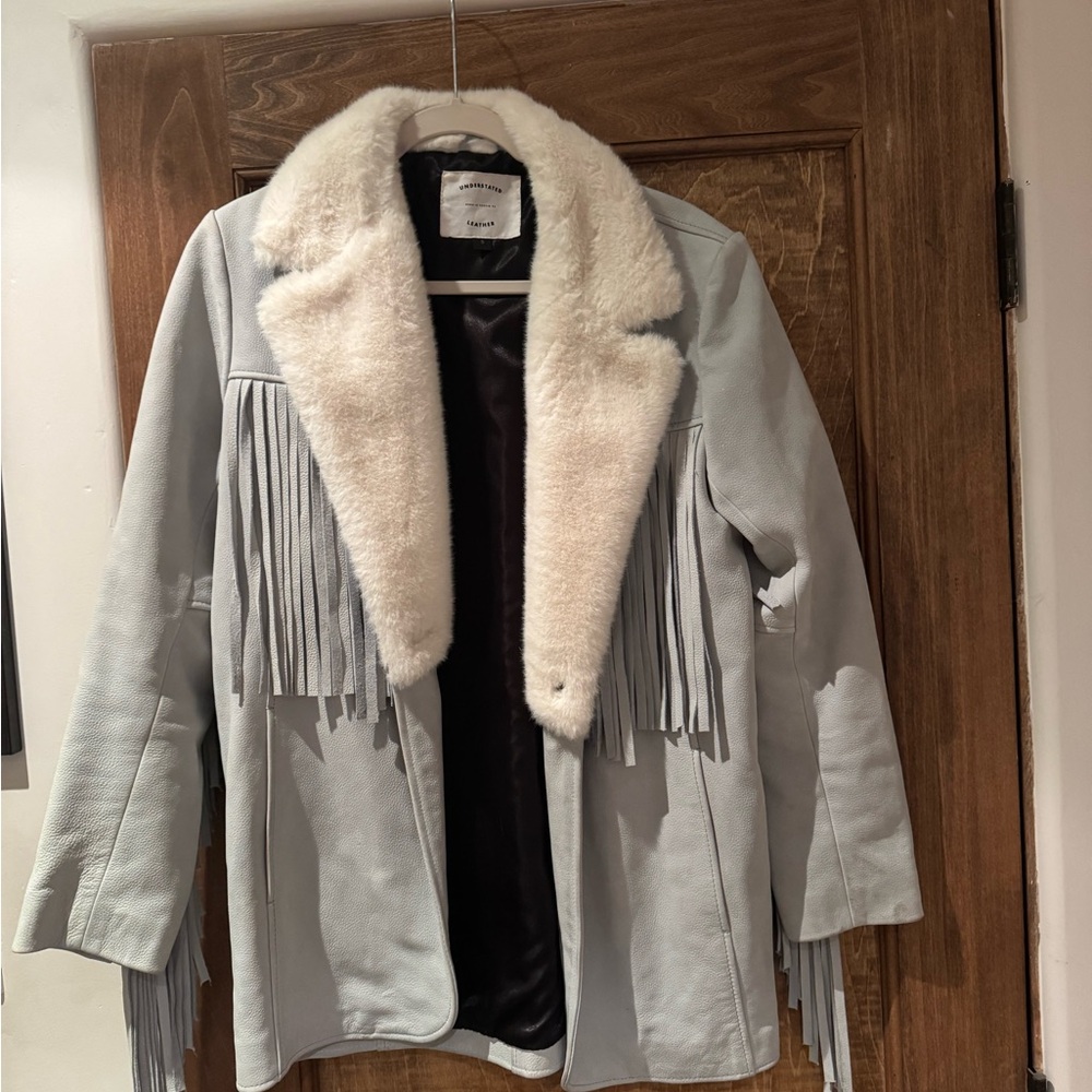 Understated Leather Fringe Jacket